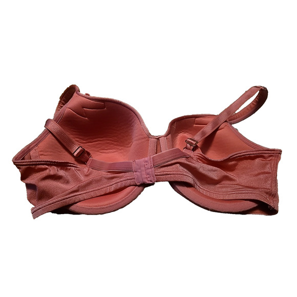 Curvation Pink Lightly Lined Full Figure Adjustable Straps Wire Free Bra Sz 40C - Picture 2 of 4